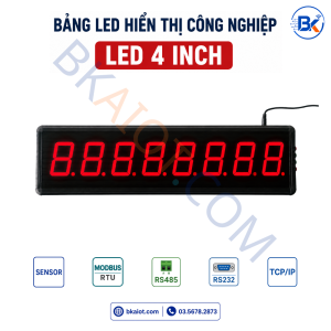 Bảng LED Hiển Thị Công Nghiệp Modbus RS485/TCP IP 4 Inch 14 bang led hien thi cong nghiep led 4 inch 8 so 1