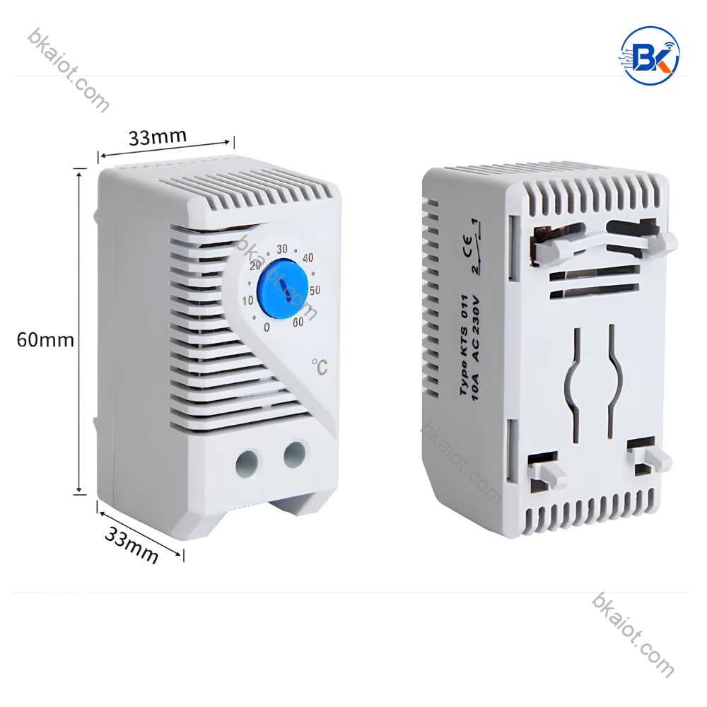 Công Tắc Nhiệt Điều Khiển Quạt Tủ Điện KTO 011 0-60°C 1 Công tắc nhiệt điều khiển quạt tủ điện KTO 011